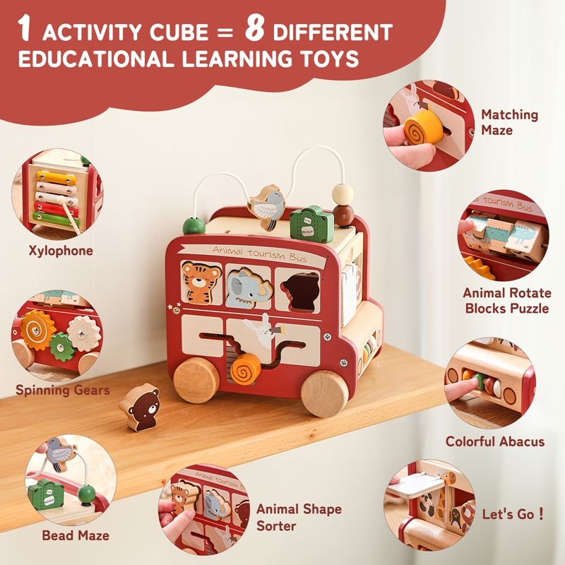 Kids Education Name - Giocattolo in legno a forma di