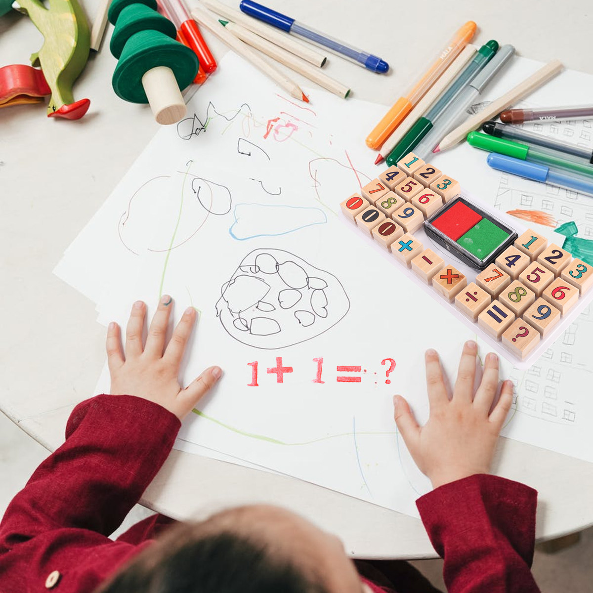1 set di timbri numerici in le - Kids Education Number recensione e prezzo