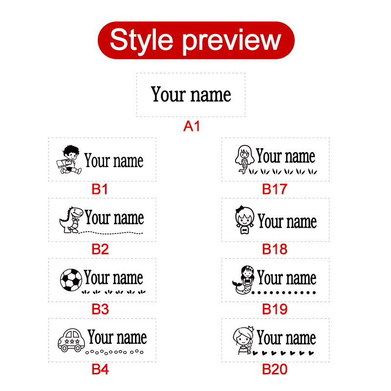 Timbro con nome personalizzato - Kids Education Name recensione e prezzo
