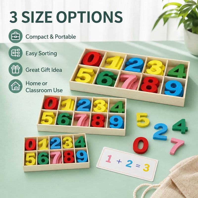 Set di numeri in legno fai da  - Kids Education Name recensione e prezzo