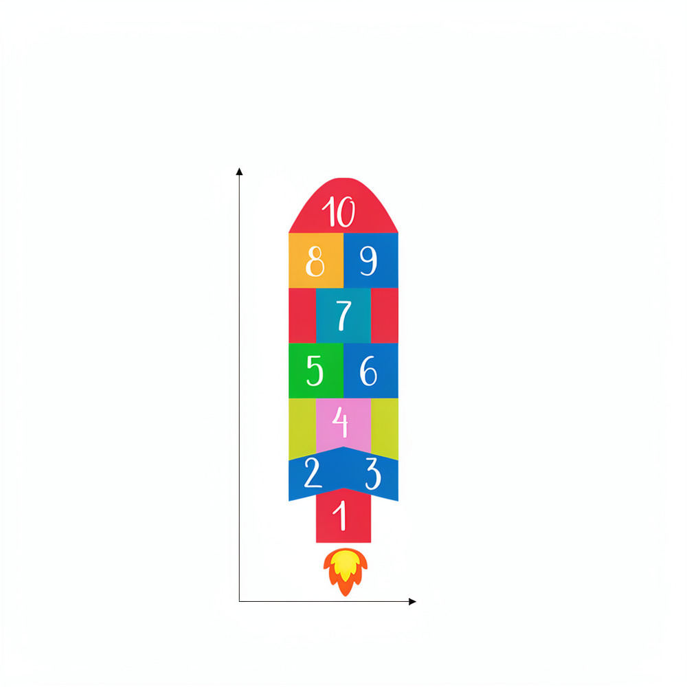 Adesivo da parete a tema razzo - Kids Education Number recensione e prezzo